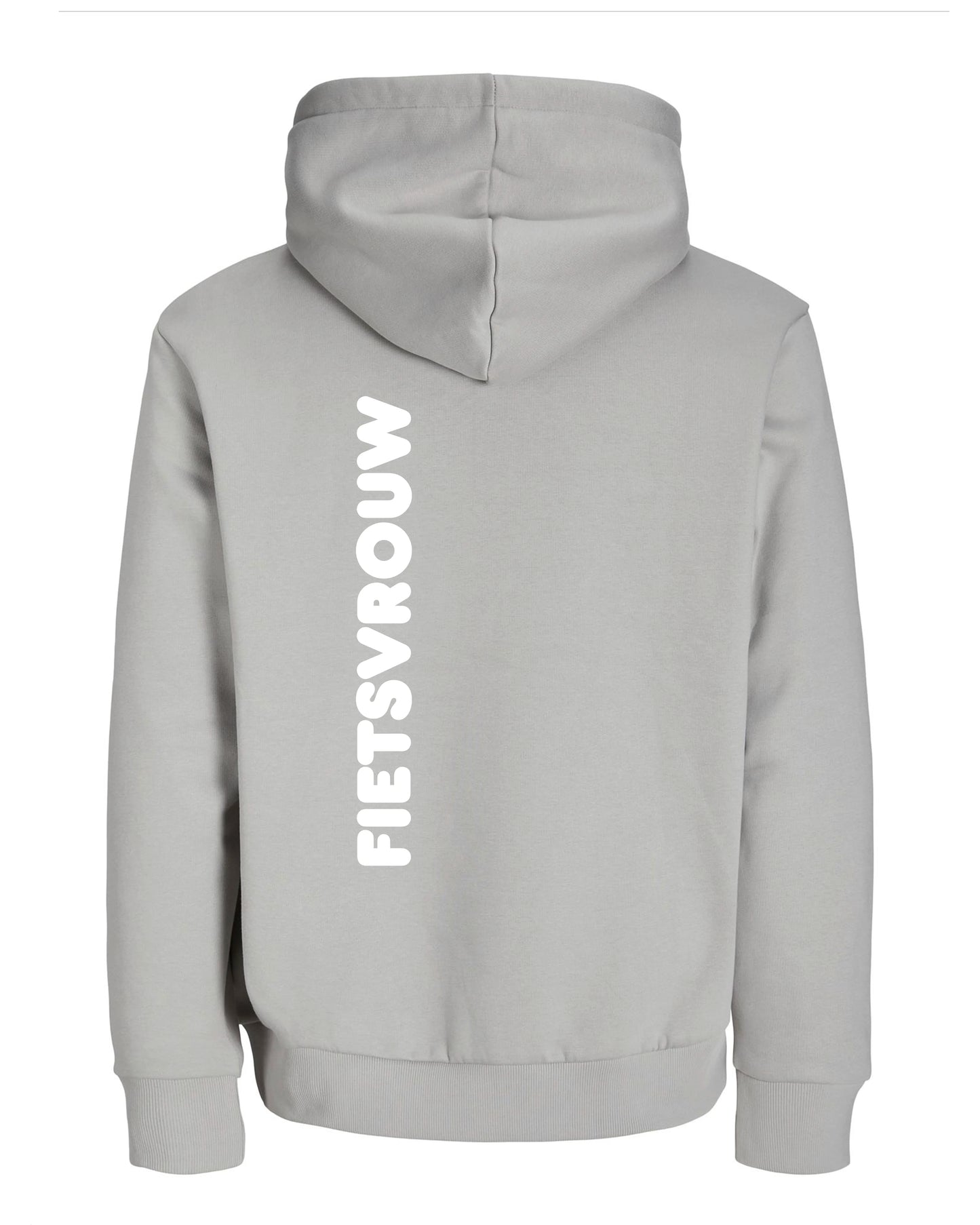 Fietsvrouw -Grijs Hoodie 400 g/m2