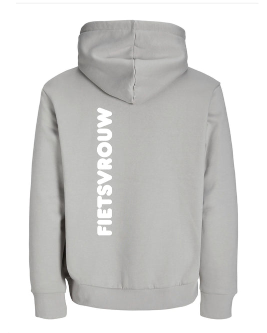 Fietsvrouw -Grijs Hoodie 400 g/m2