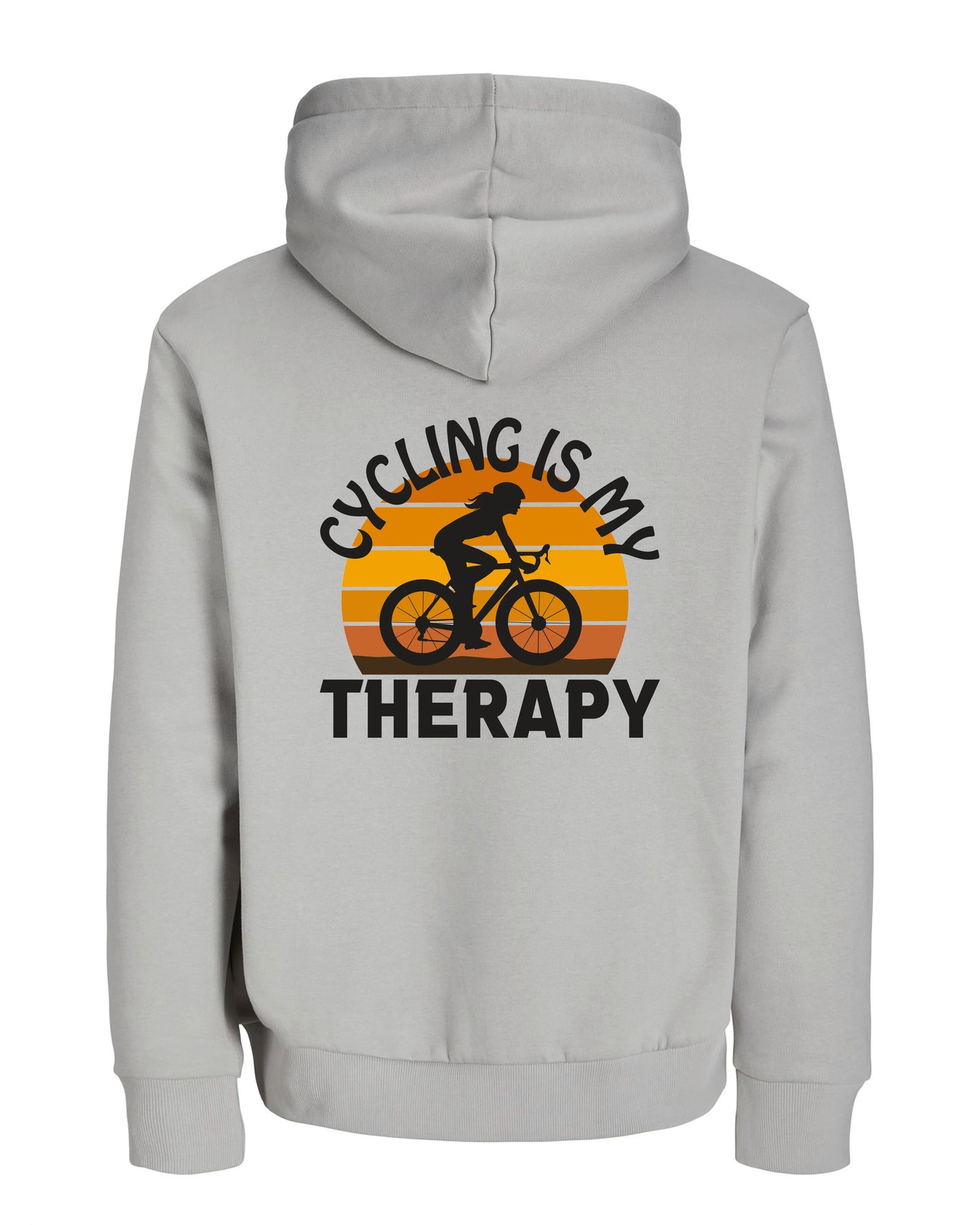 CyclingIsMyTherapy - Grijs Hoodie