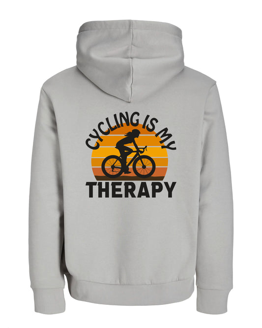 CyclingIsMyTherapy - Grijs Hoodie