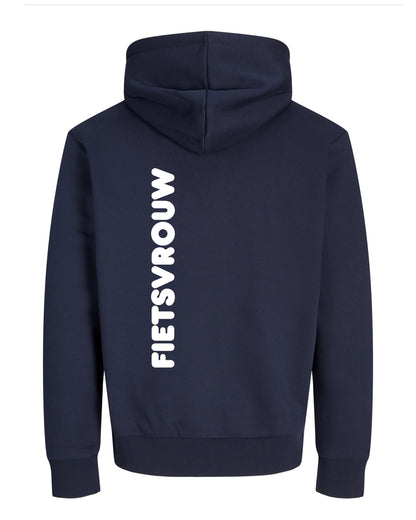 Fietsvrouw -NavyBlauw Hoodie 400 g/m2