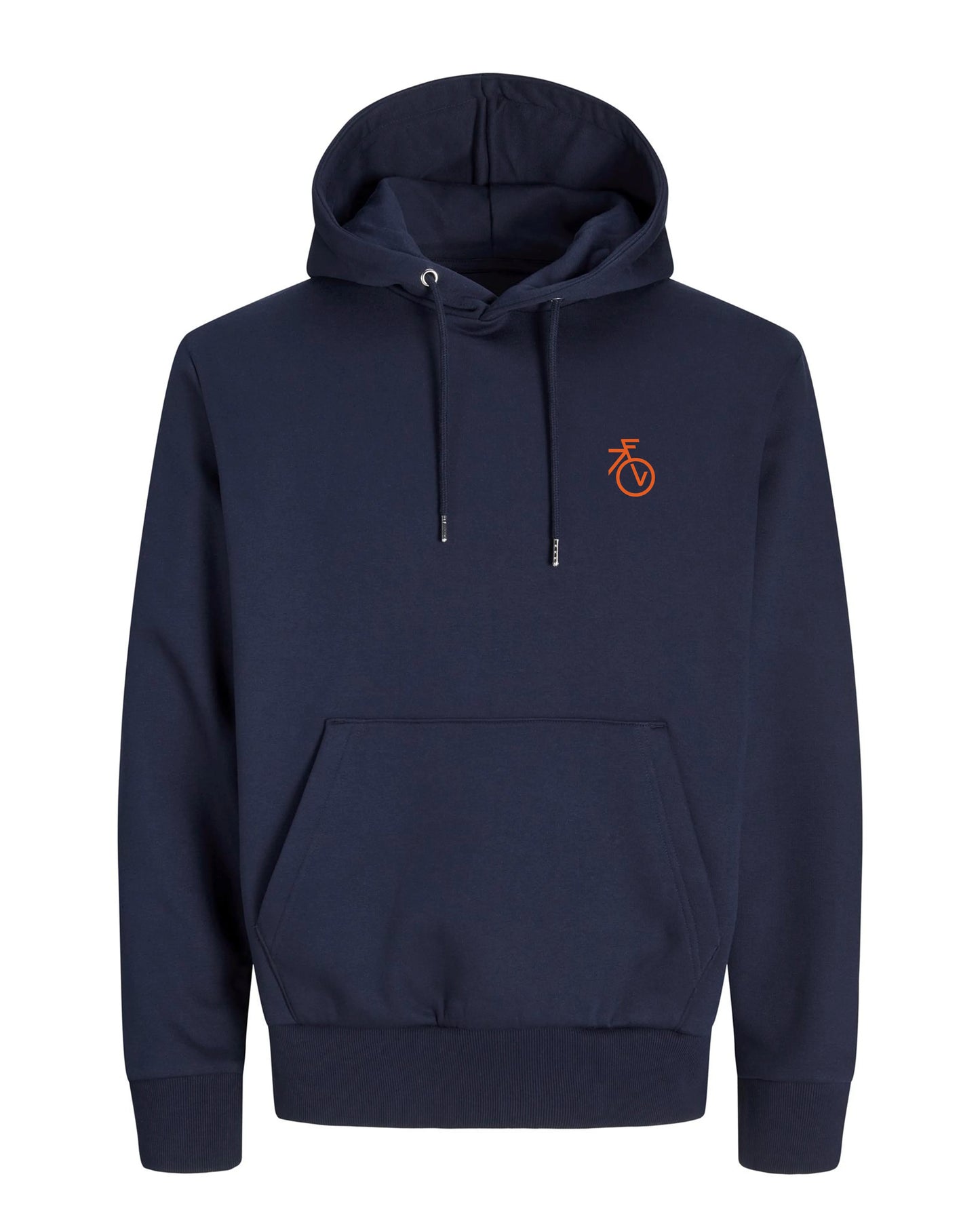 Fietsvrouw Club Logo – Donkerblauw Hoodie 400 g/m2