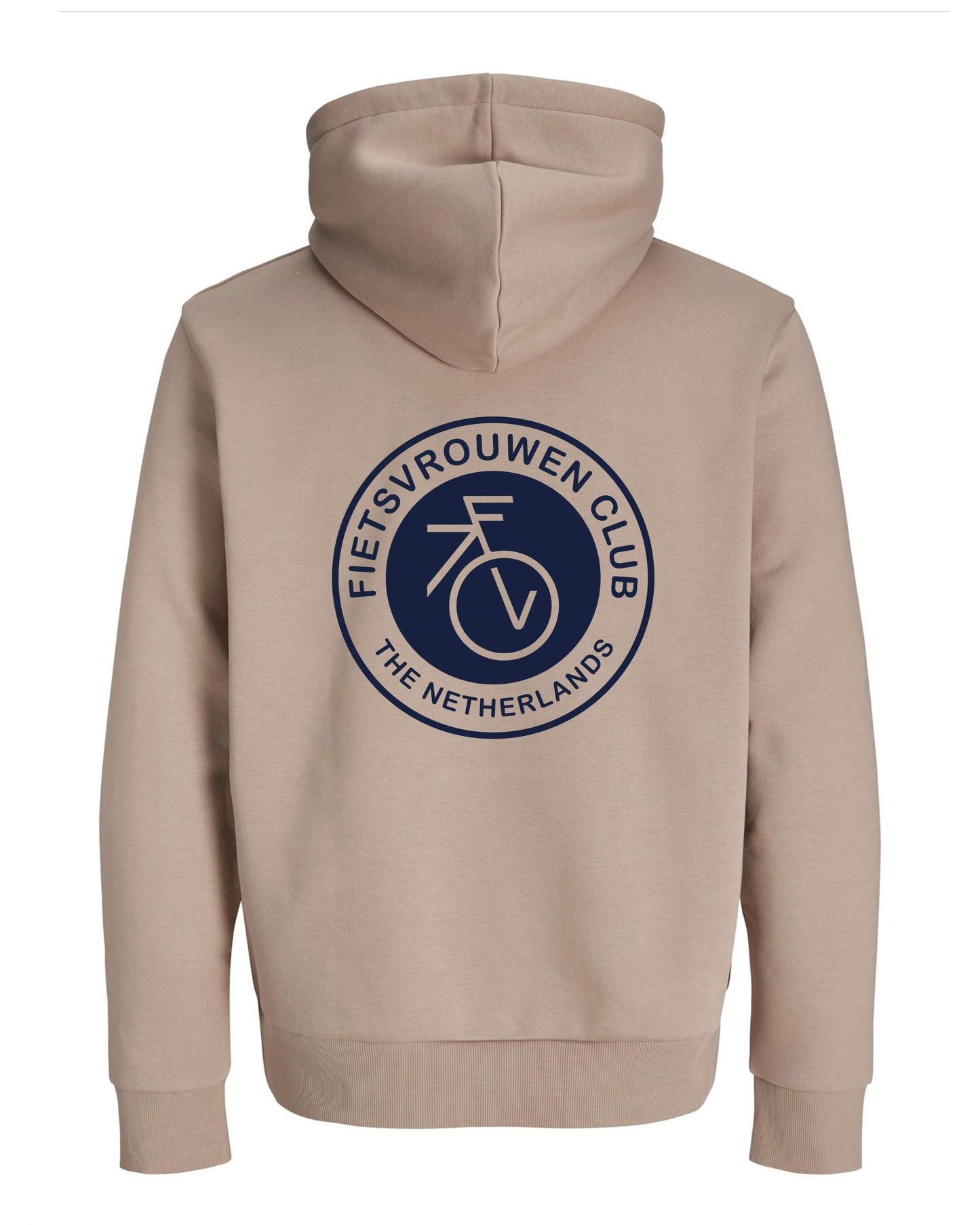 Fietsvrouw Club Logo – Bruin Hoodie 400 g/m2
