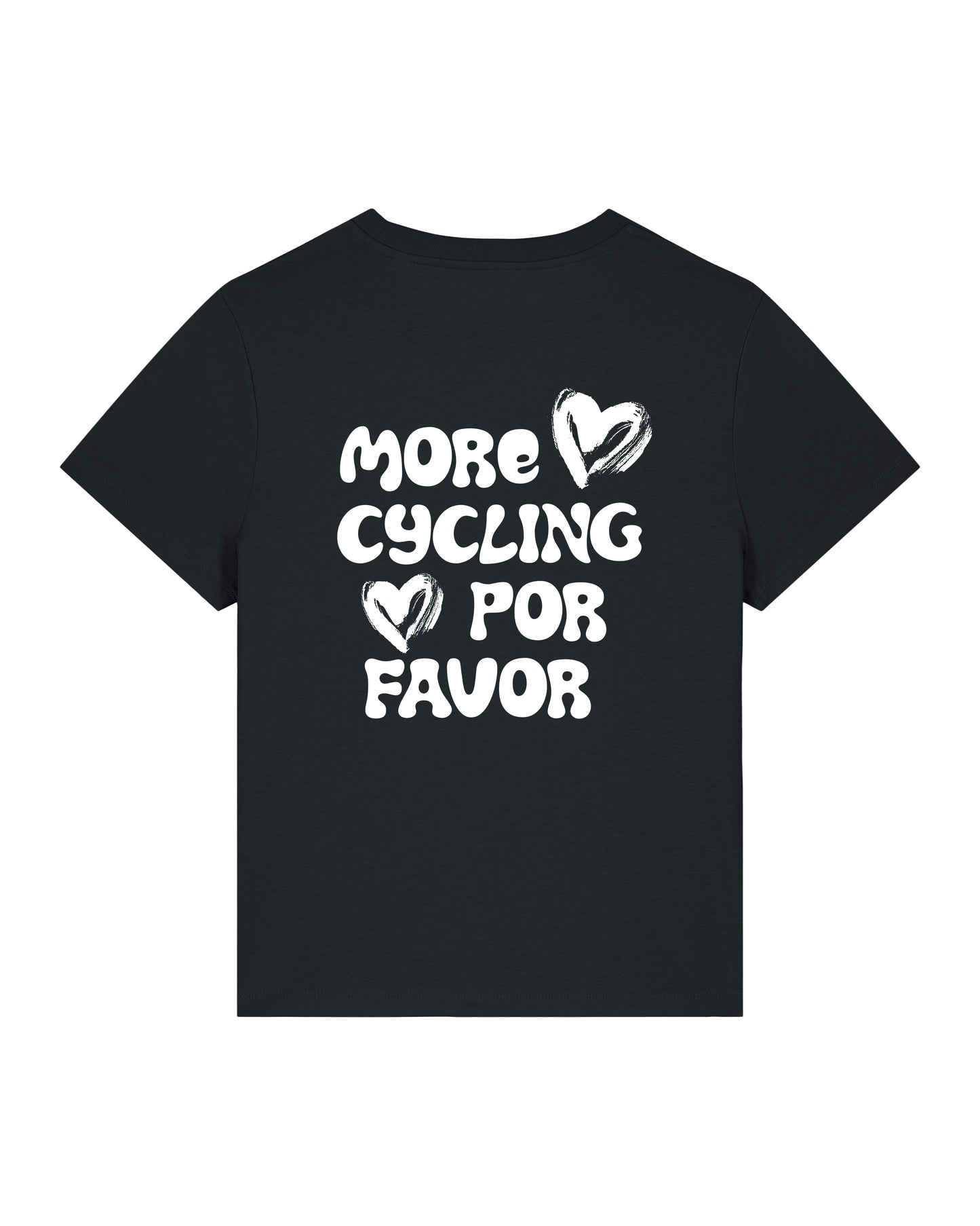 More Cycling Por Favor T-shirt Zwart