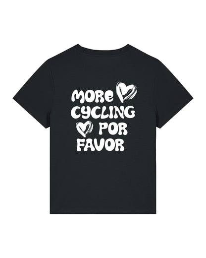 More Cycling Por Favor T-shirt Zwart