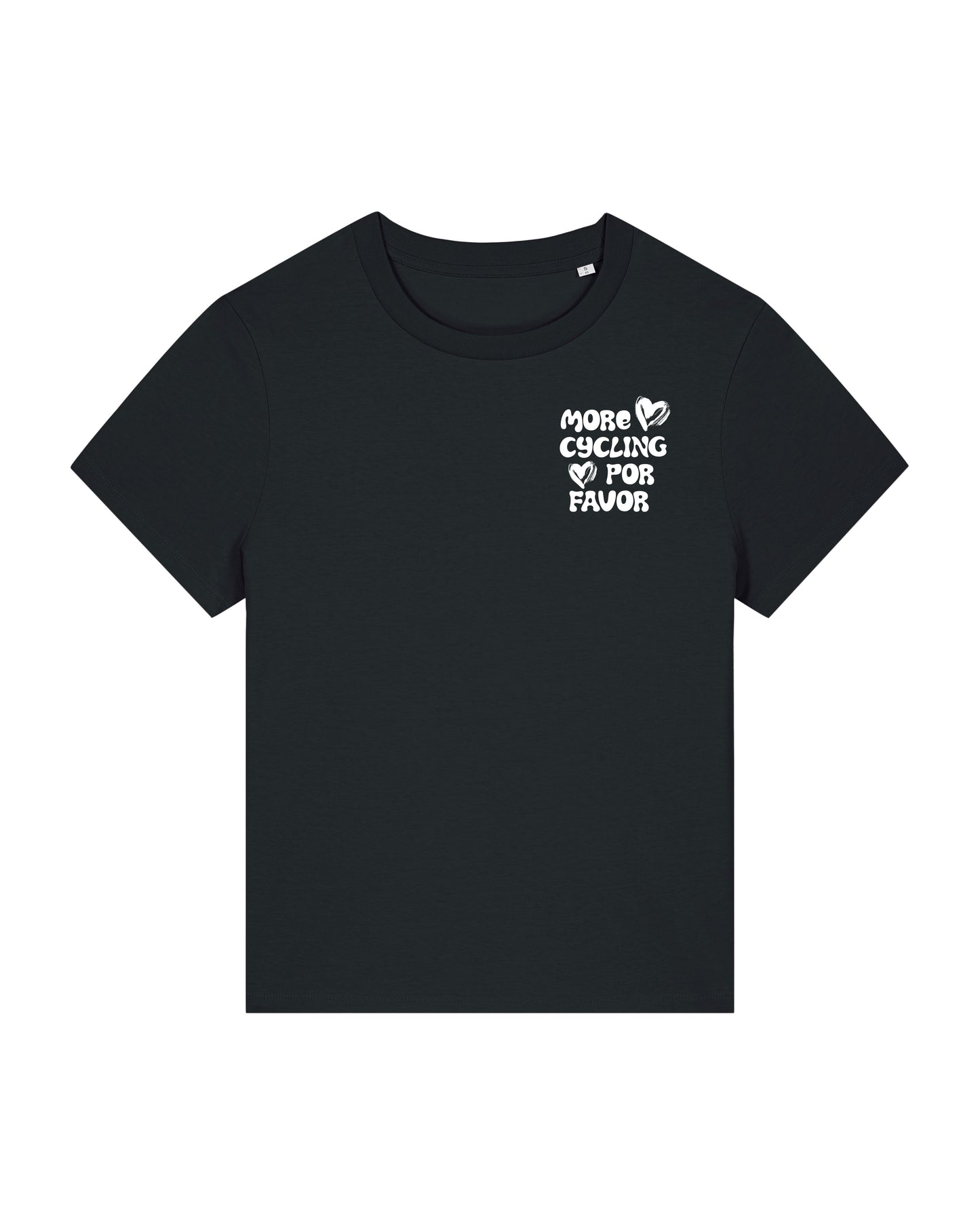 More Cycling Por Favor T-shirt Zwart