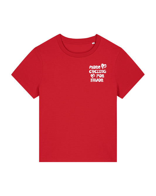 More Cycling Por Favor T-shirt Rood
