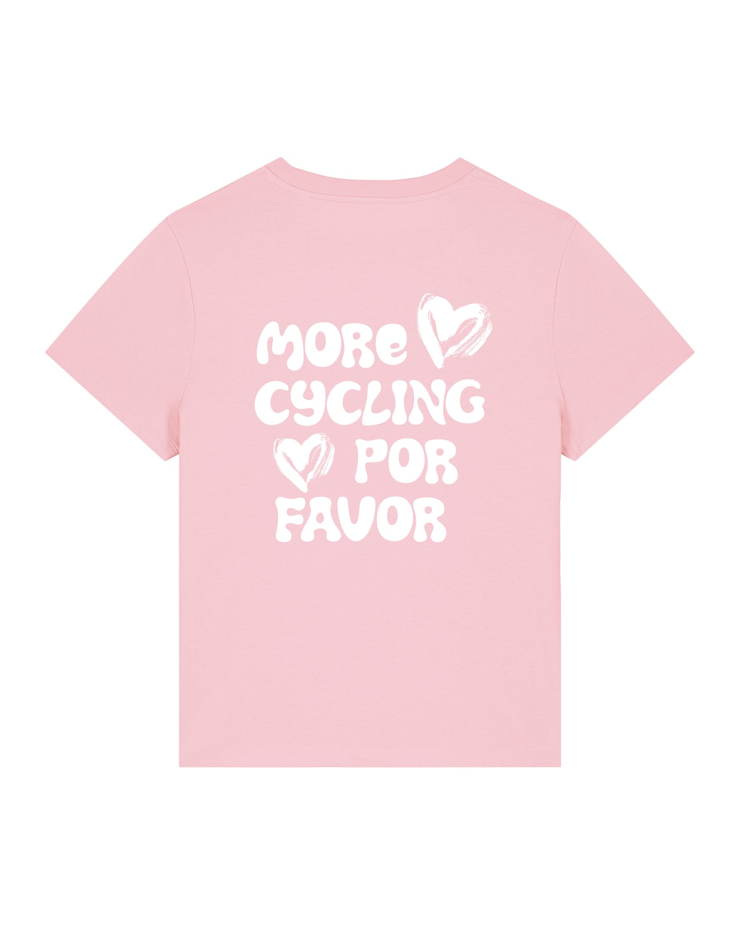 More Cycling Por Favor T-shirt Roze