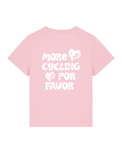 More Cycling Por Favor T-shirt Roze