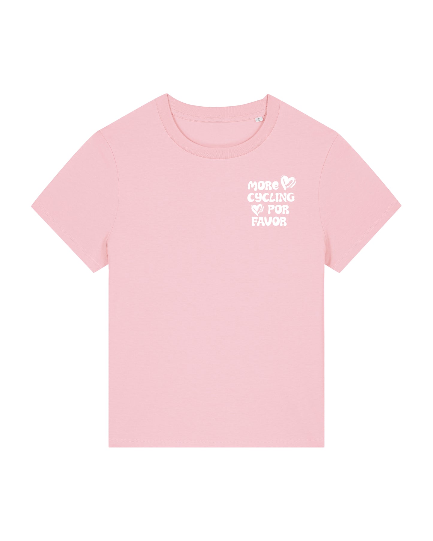 More Cycling Por Favor T-shirt Roze
