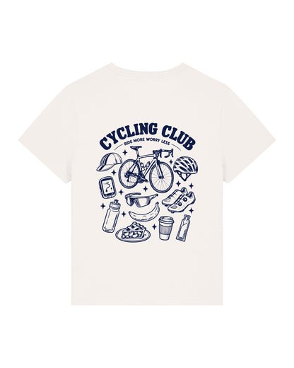 Cycling Club T-shirt – White – achterkant