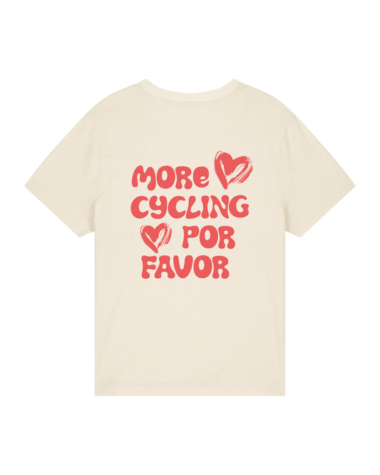 More Cycling Por Favor T-shirt Wit