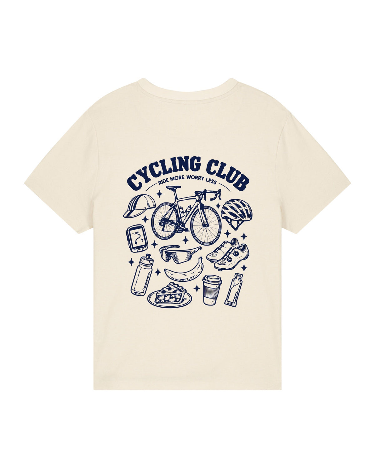 Cycling Club T-shirt – Off White – achterkant