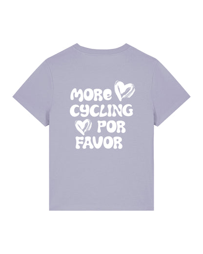 More Cycling Por Favor T-shirt Lavendel