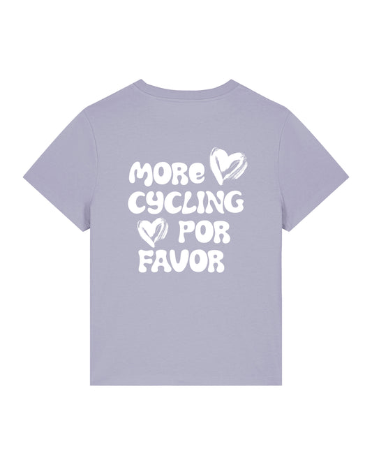 More Cycling Por Favor T-shirt Lavendel
