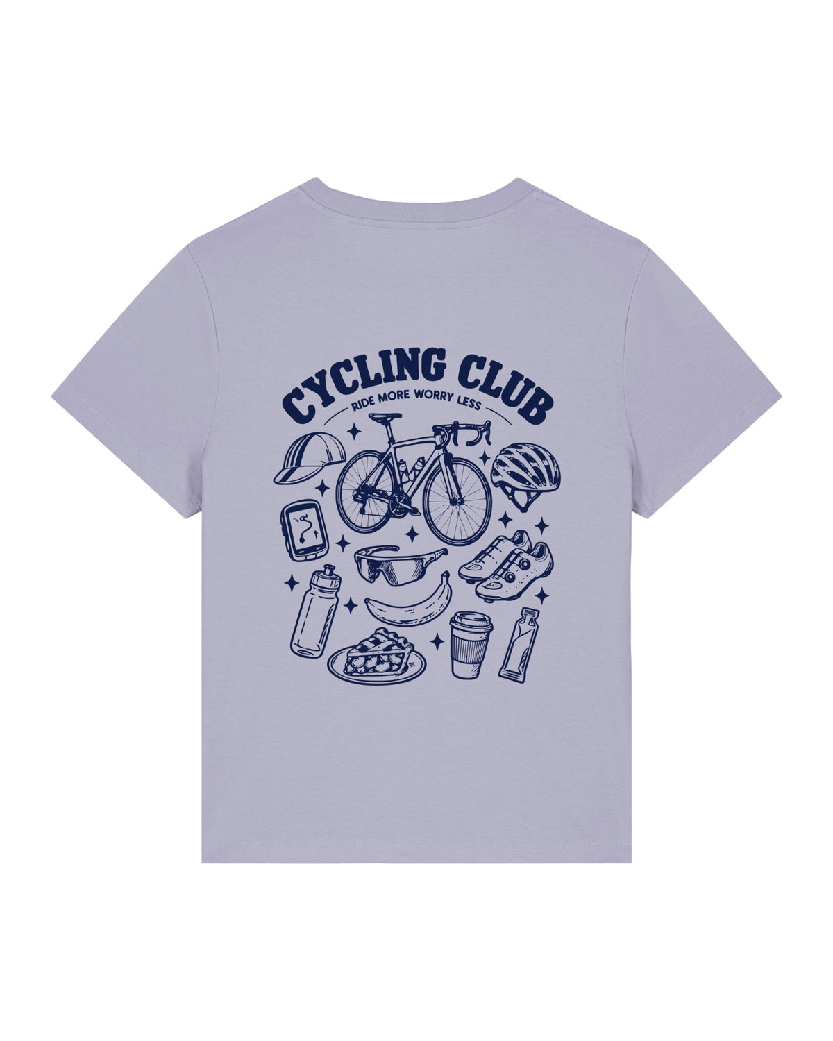 Cycling Club T-shirt – Lavender – achterkant