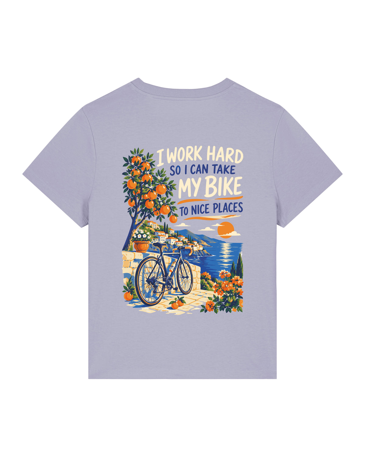 Work hard to Ride my Bike – Tshirt - Verschillende kleuren