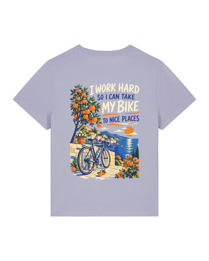 Work hard to Ride my Bike – Tshirt - Verschillende kleuren