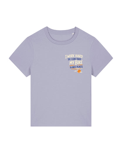 Work hard to Ride my Bike – Tshirt - Verschillende kleuren