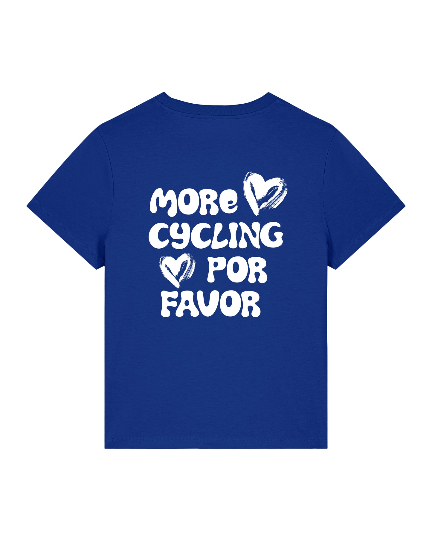More Cycling Por Favor T-shirt Blauw