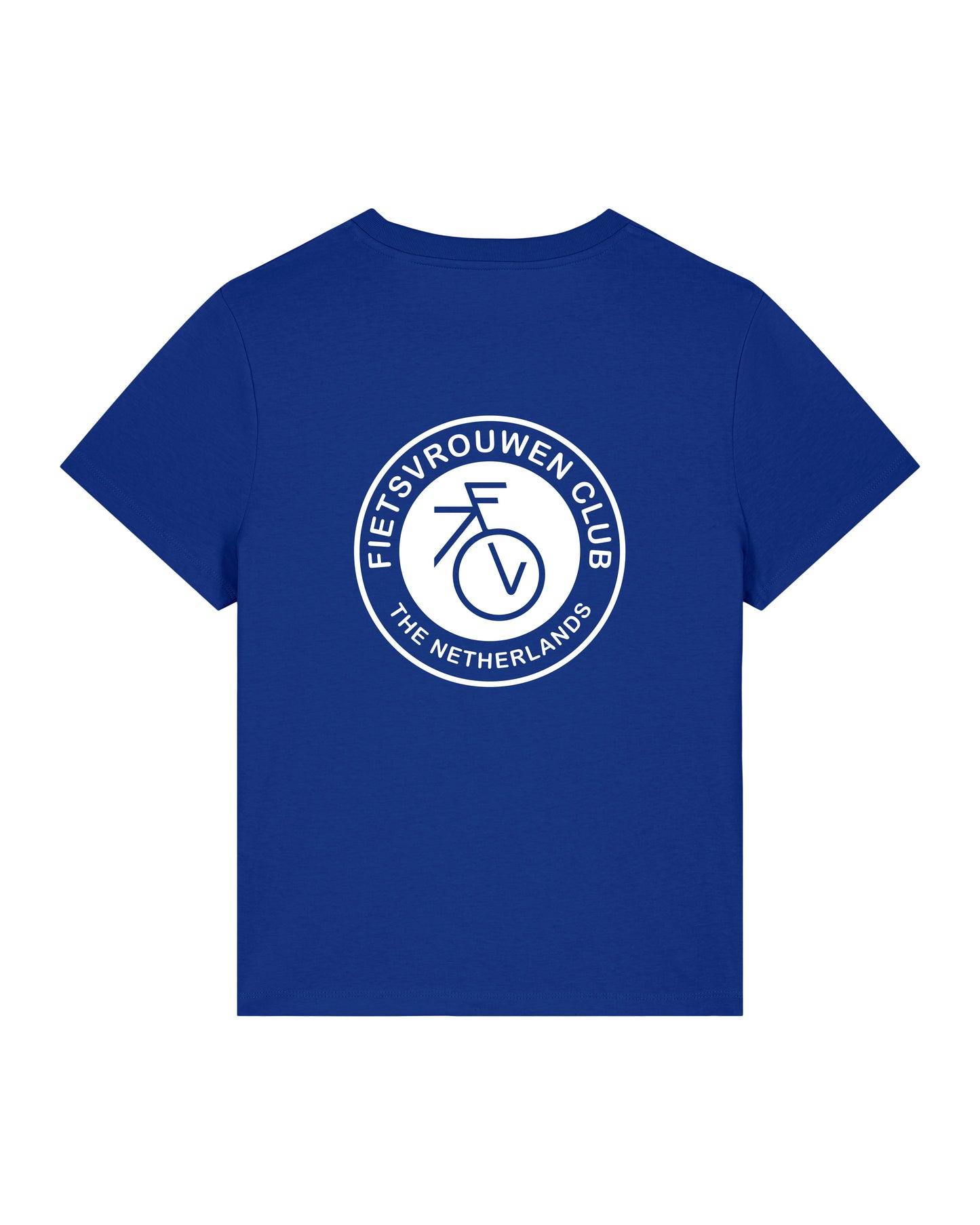 Fietsvrouw Logo – Tshirt – Blauw