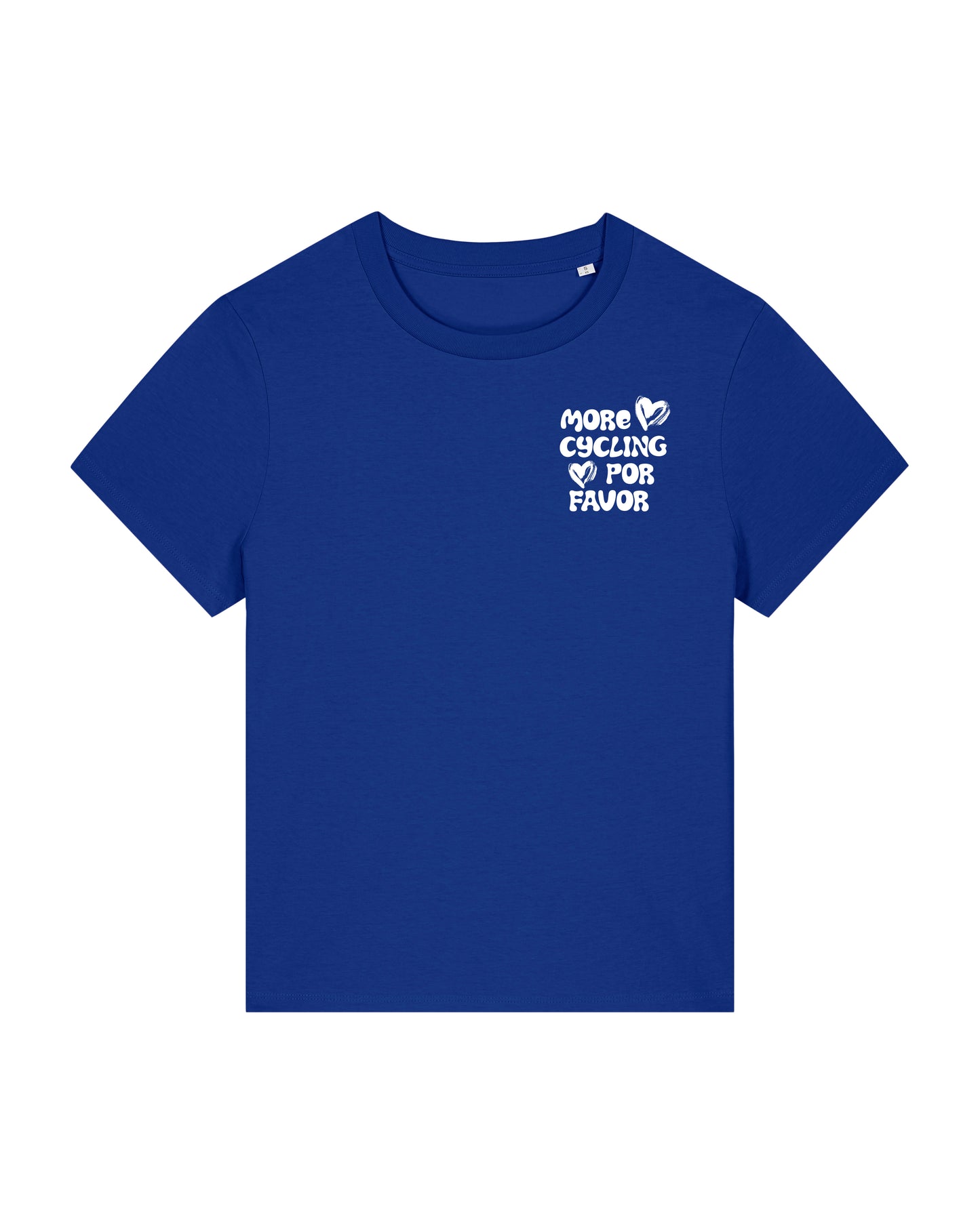 More Cycling Por Favor T-shirt Blauw
