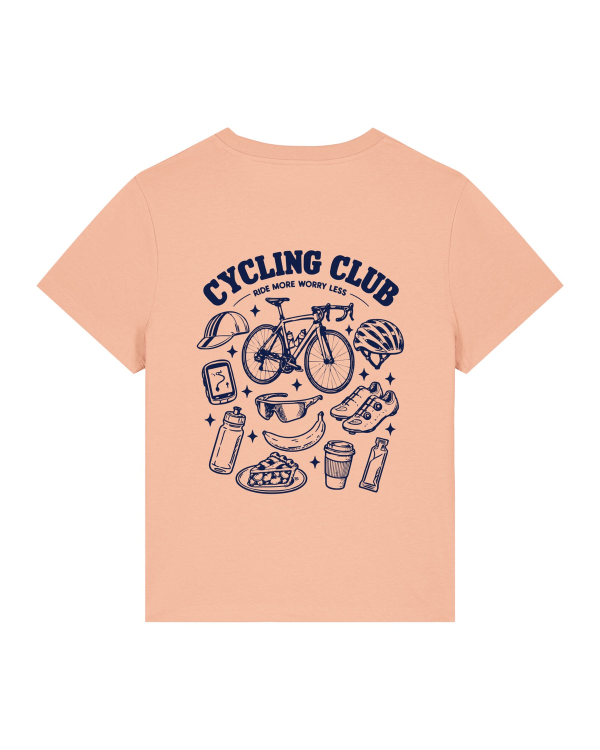 Cycling Club T-shirt – Fraiche Peche – achterkant