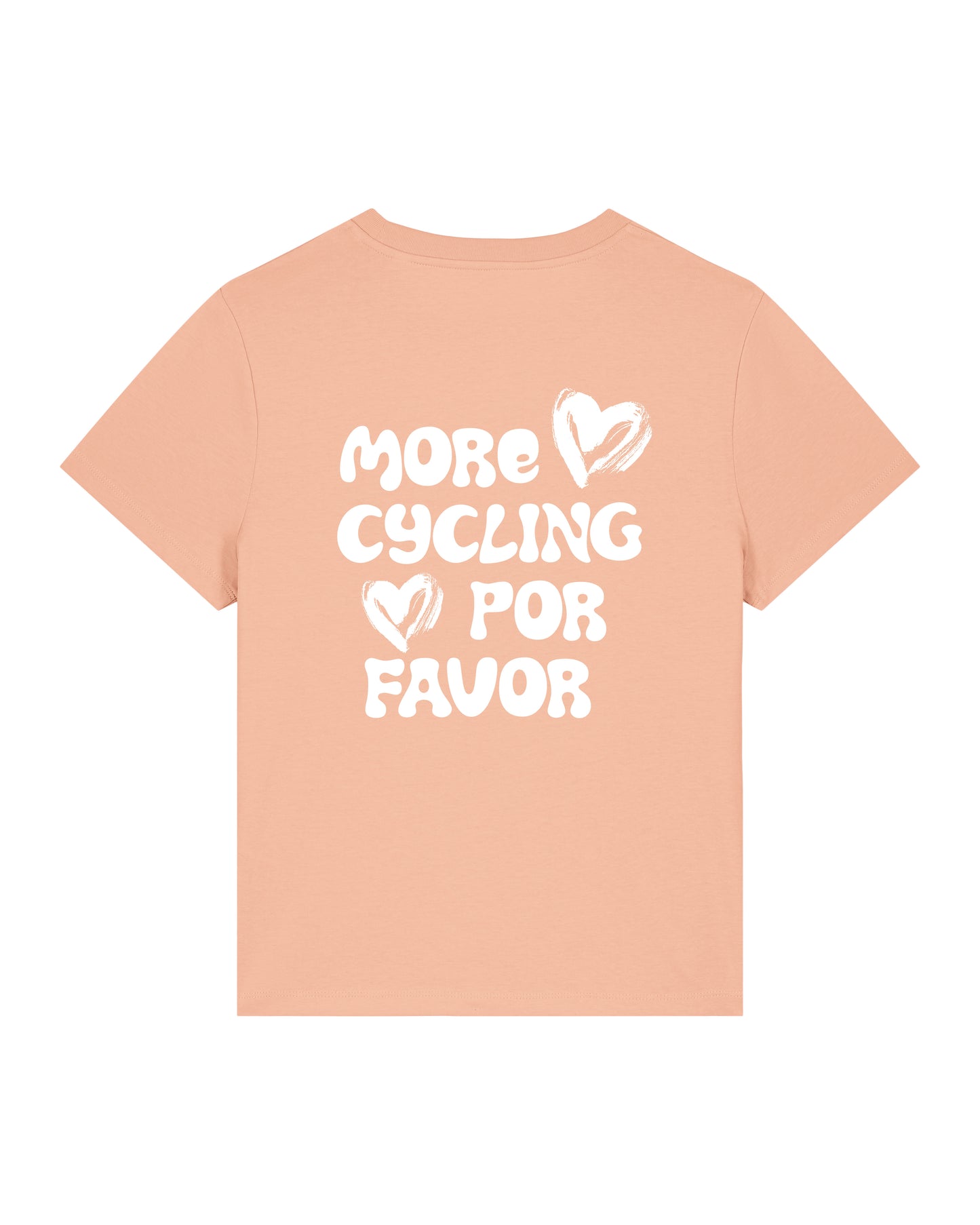 More Cycling Por Favor T-shirt Peach