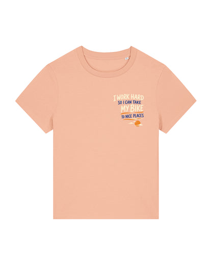 Work hard to Ride my Bike – Tshirt - Verschillende kleuren
