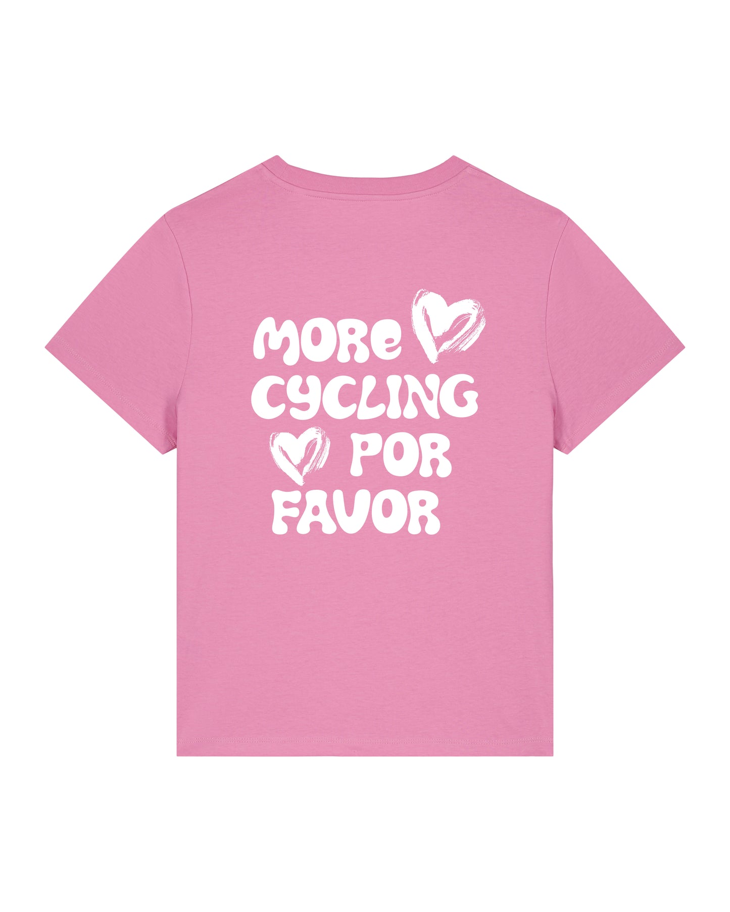 More Cycling Por Favor T-shirt Roze donker