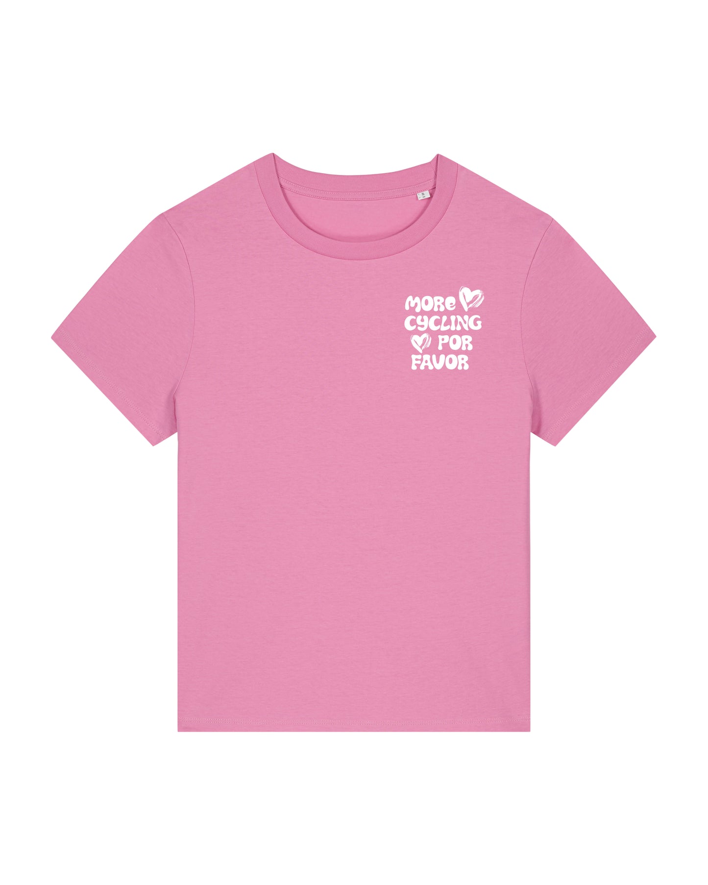 More Cycling Por Favor T-shirt Roze donker