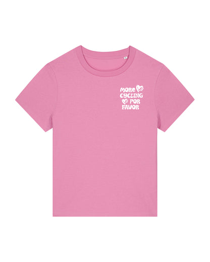 More Cycling Por Favor T-shirt Roze donker