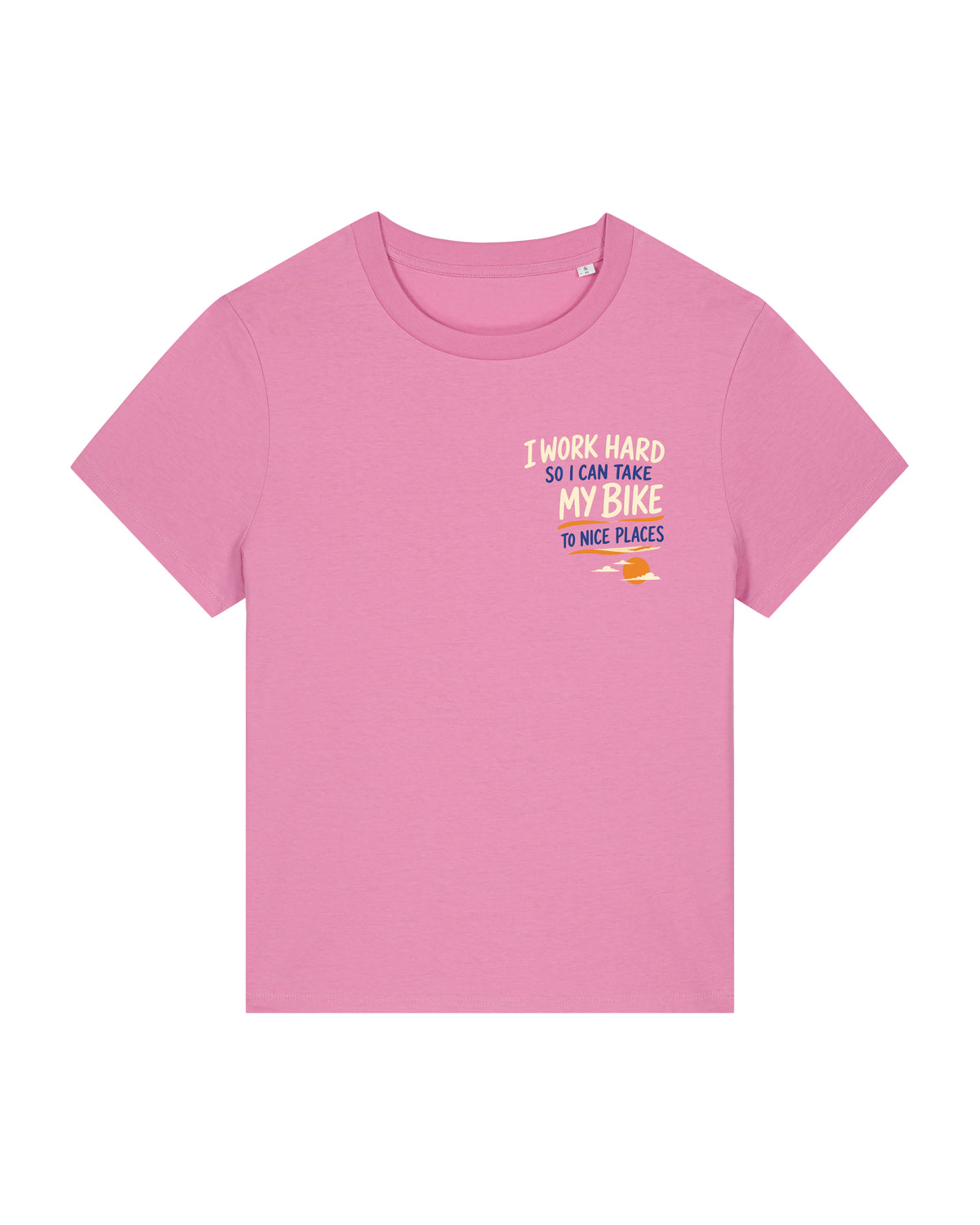 Work hard to Ride my Bike – Tshirt - Verschillende kleuren