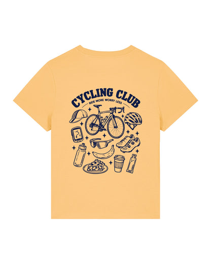 Cycling Club T-shirt – Geel – achterkant