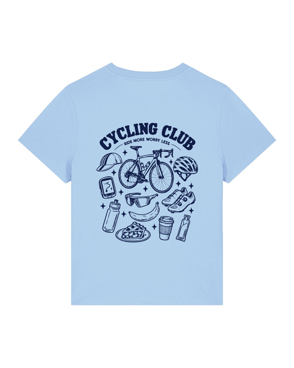 Cycling Club T-shirt – Blue Soul – achterkant