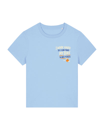 Work hard to Ride my Bike – Tshirt - Verschillende kleuren