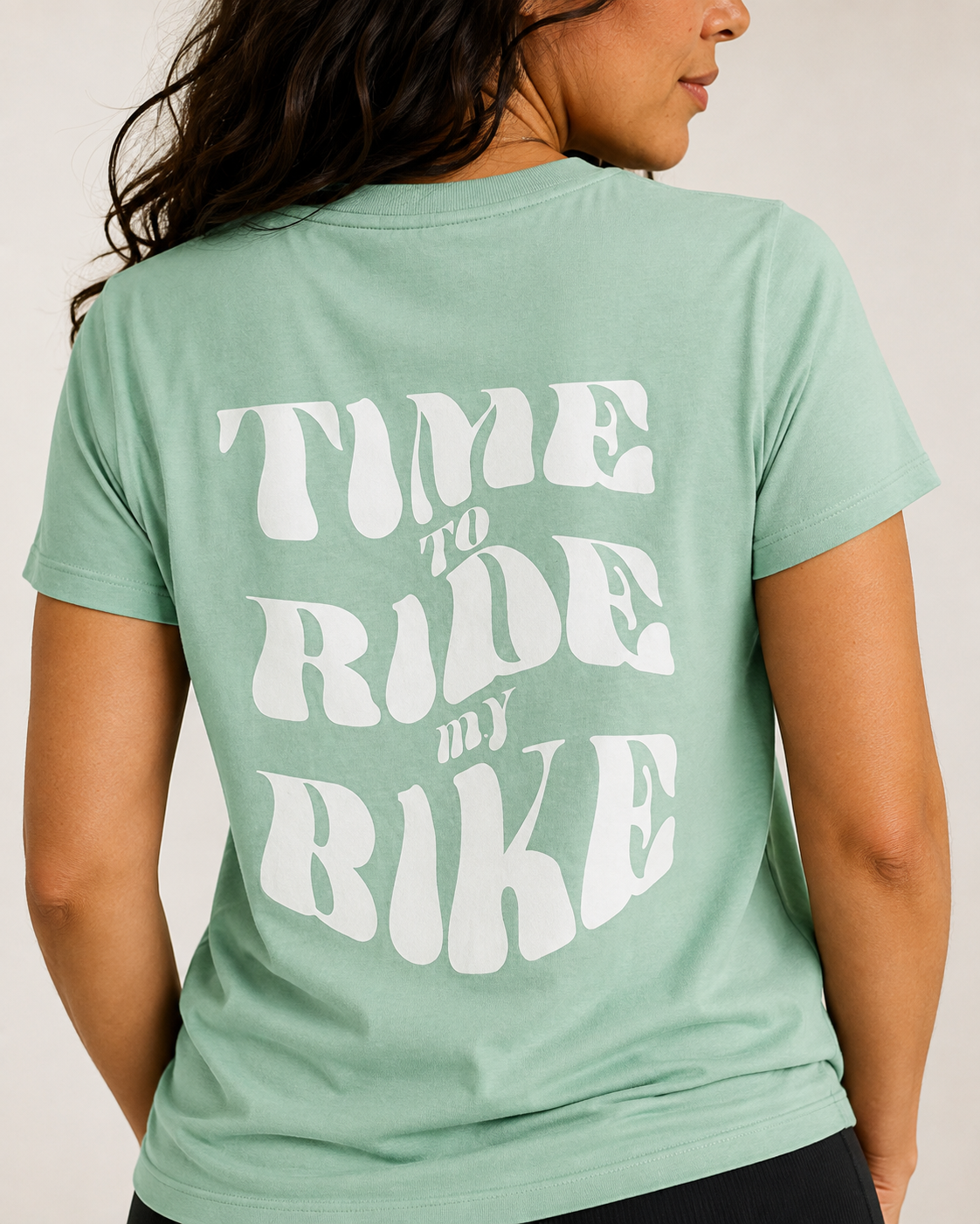 Time To Ride My Bike - T-shirt - Groen