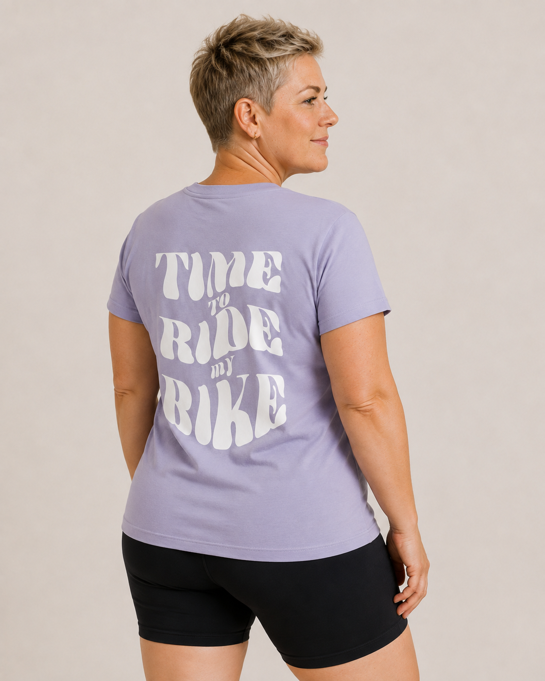 Time To Ride My Bike - T-shirt - Lavendel